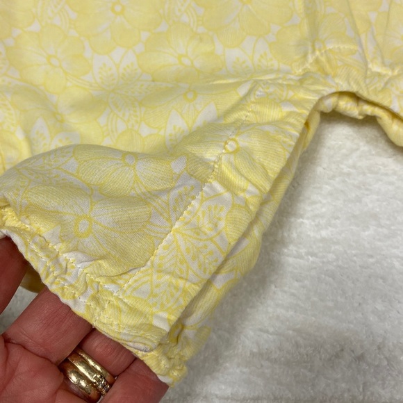 Janie & jack pretty yellow sleeveless summer romper 0/3m - Picture 3 of 8